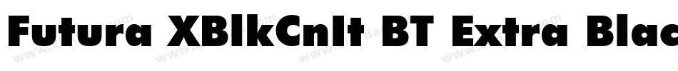 Futura XBlkCnIt BT Extra Black Italic字体转换